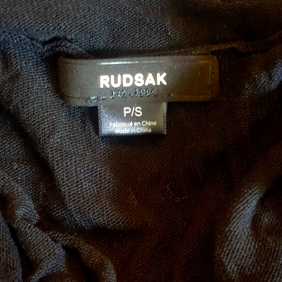 NWOT Rudsak Black Dress / Long Top Body Con - Small - Picture 12 of 14